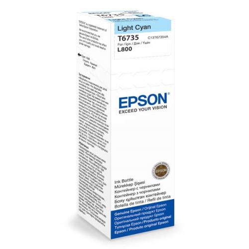 Epson T6735 Light Cyan originální inkoust světle modrý