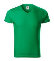 MALFINI Tričko pánské Slim Fit V-neck