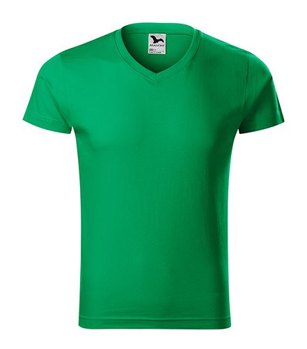 MALFINI Tričko pánské Slim Fit V-neck