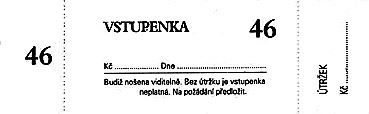 Tiskopis Vstupenka