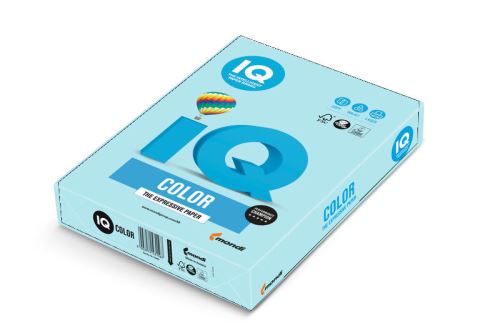 Papír IQ Color A4 120g MB30 pastelová středně modrá 250listů