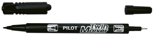 Permanentní popisovač Pilot Twin Marker BeGreen oboustranný