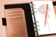 Filofax Saffiano A5 Rose Gold diář