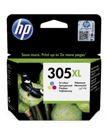 HP 305XL C originální inkoustová náplň barevná 3YM63AE