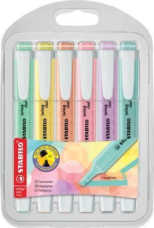 Stabilo Swing Cool Pastel zvýrazňovače 6 barev