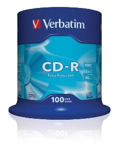Verbatim CD-R spindl, 700MB, 52x, 100-pack