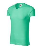 MALFINI Tričko pánské Slim Fit V-neck (2)