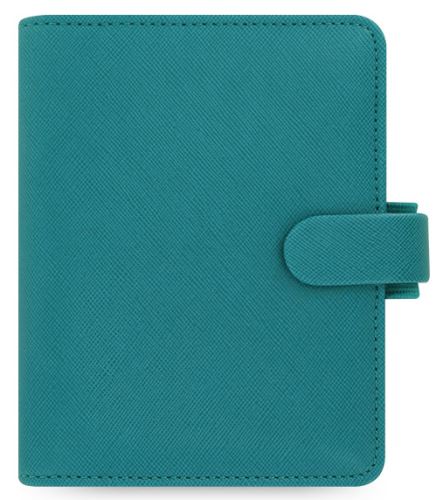 Diář Filofax Saffiano A7 akvamarínový
