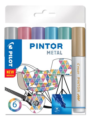 Pilot Pintor Medium sada Metal