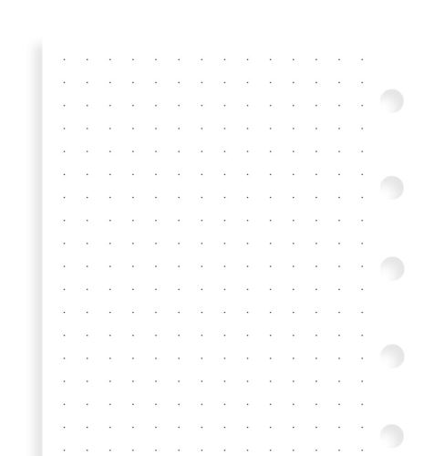 Filofax papír tečkovaný bílý A7 