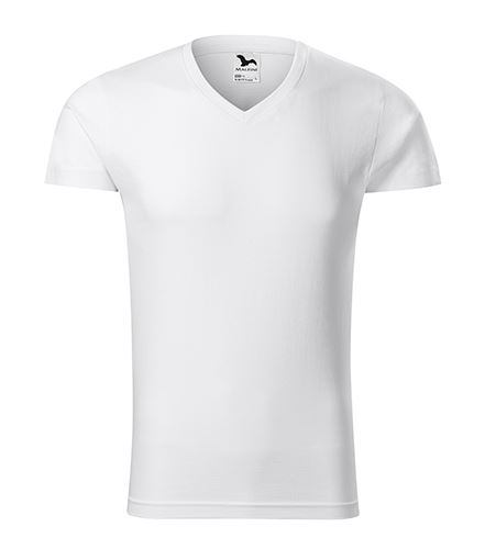 MALFINI Tričko pánské Slim Fit V-neck