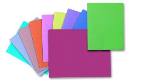 Papírové desky bez klop Classic 250 fialové
