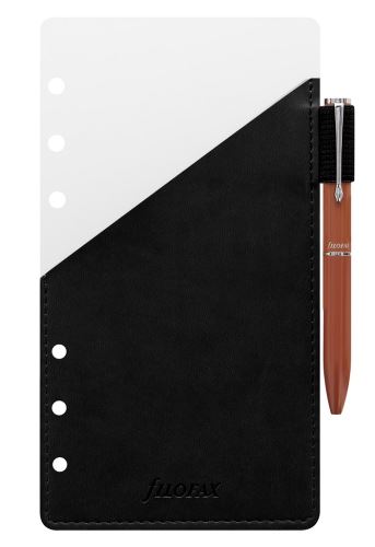 Filofax přídavné poutko na pero + černé pero 