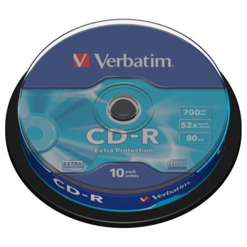 CD-R Verbatim 700MB, Extra Protection Spindle 10ks