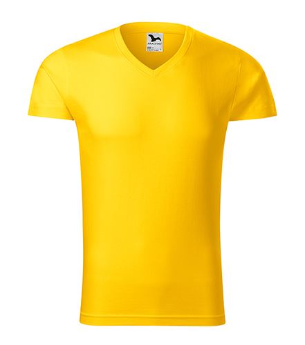 MALFINI Tričko pánské Slim Fit V-neck