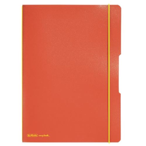Herlitz sešit flex A4/2x40 listů čtverečkovaný + linkovaný oranžový