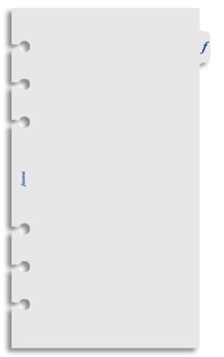 Filofax náplň do diáře formát A6 průhlední list flyleaf