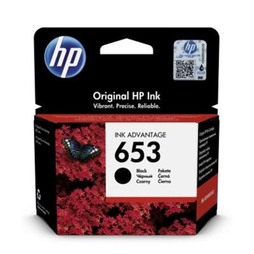 HP 653 originální inkoustová cartridge černá 3YM75AE