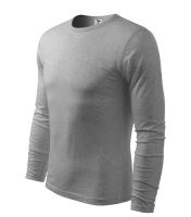 Triko pánské FIT-T Long Sleeve dlouhý rukáv tmavě šedý melír (4)