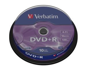 DVD+R Verbatim 4.tGB 16x 10ks Spindle