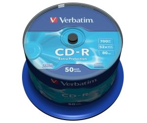 CD-R Verbatim 700MB 52x, Spindle, 50ks