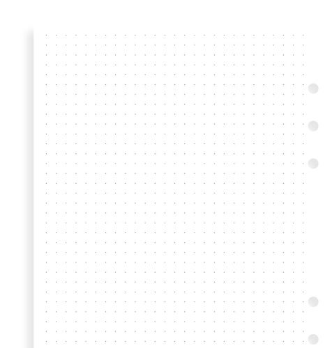 Filofax papír tečkovaný bílý A5