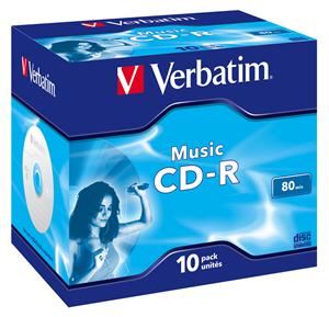 Verbatim MusicLife PLUS, 700 MB, CD-R, jewel box, 43365, 10-pack