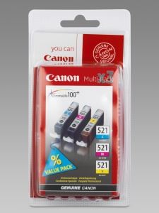 Canon CLI-521CMY Multipack originální inkoust barevný 