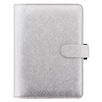 Filofax Saffiano A6 Personal Metallic Silver diář osobní Filofax Saffiano A6 Personal Metallic Silver diář osobní