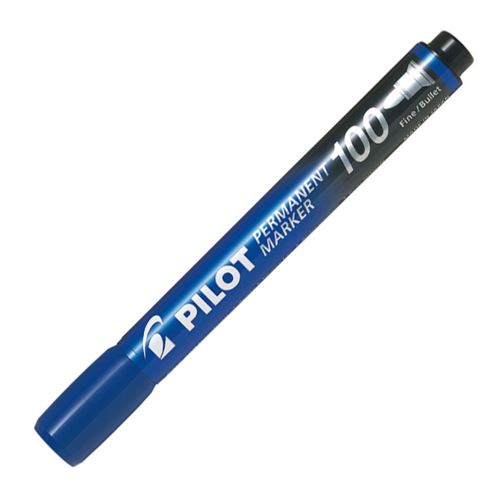 Pilot, Popisovač 100, 1.0, (F) tenký, modrá