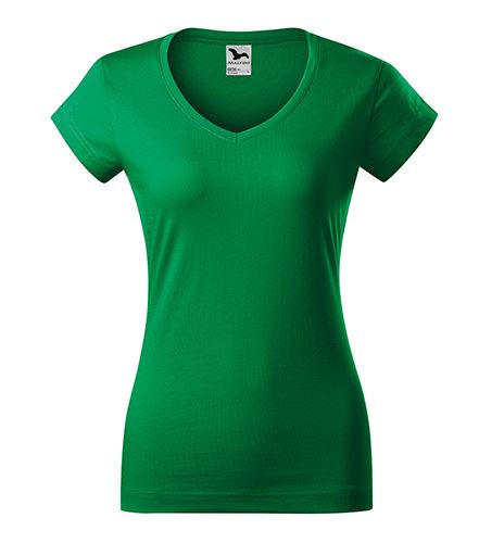 MALFINI Tričko dámské Fit V-neck