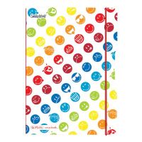 Herlitz sešit flex A5 40 listů čtverečkovaný Rainbow Smiley