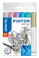 Pilot Pintor Extra Fine Metal 6ks