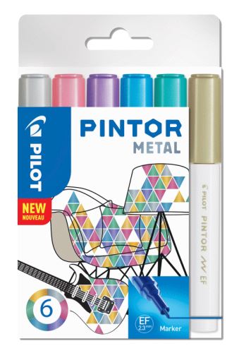 Pilot Pintor Extra Fine Metal 6ks
