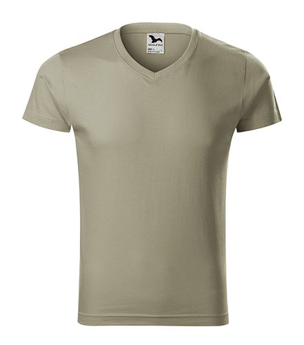 MALFINI Tričko pánské Slim Fit V-neck