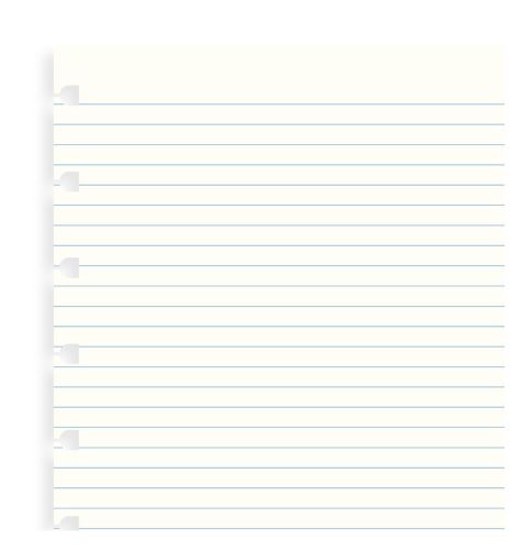 Filofax Notebook A5 náplň linkované papíry