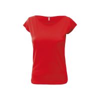 Dámské triko s krátkým rukávem Ladies Elegance koka červené (12)