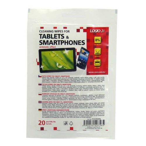 Čistící ubrousky pro tablet a smartphone 20ks LOGO