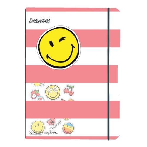 Herlitz sešit flex A5/40 listů čtverečkovaný smiley + samolepky