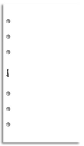 Filofax náplň do diáře formát A6 bílý papír value pack