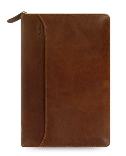 Diář Lockwood Zip A6 oříškově hnědý