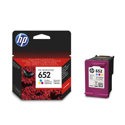 HP 652 Color barevná originální inkoustová náplň F6V24AE
