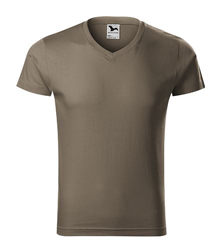 MALFINI Tričko pánské Slim Fit V-neck