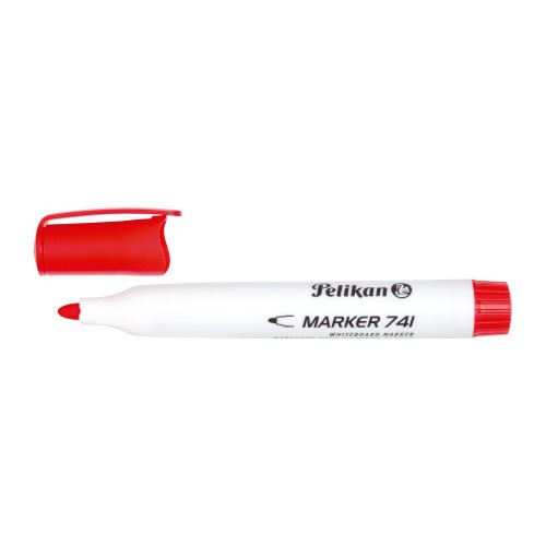 Pelikan popisovač na bílé tabule 741 červený