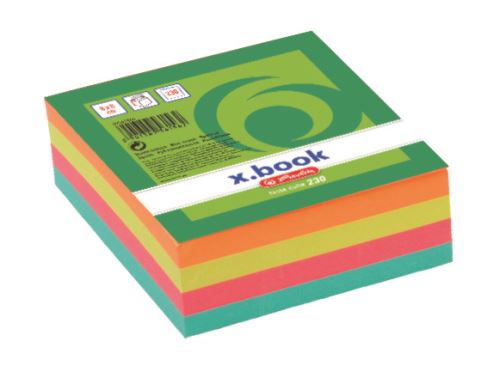 Herlitz poznámková kostka 8x8x3/230 barevná x.book