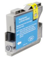 Brother LC970 LC1000 Cyan kompatibilní inkoustová náplň modrá LC-970 LC-1000