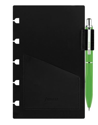 Filofax Kuličkové pero s poutkem a vkladem pro notebooky kapesní limetková