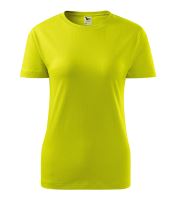 Triko Basic dámské krátký rukáv limetkově zelené  (4)