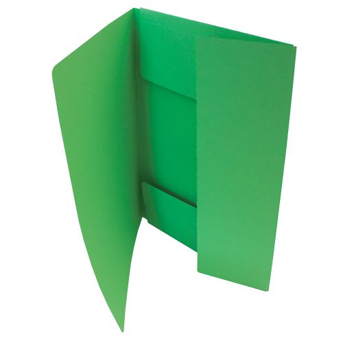 papírové desky zelené 3 chlopně