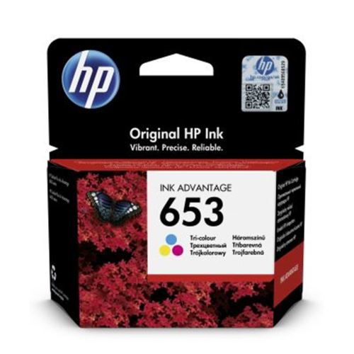 HP 653 originální inkoustová cartridge barevná 3YM74AE